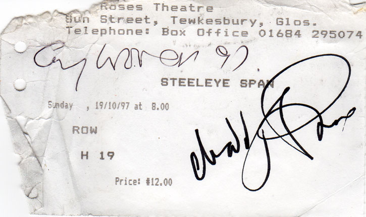 Steeleye Span Ticket